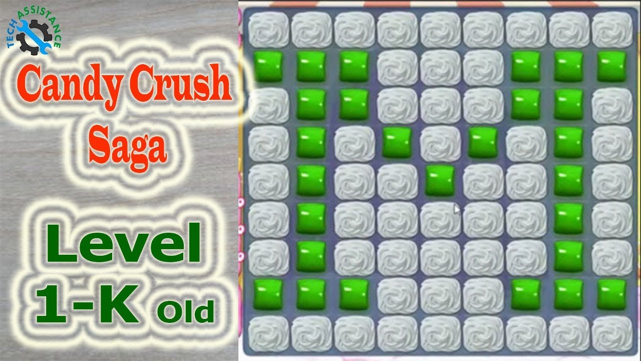 Candy Crush Saga Level 1000 (old) Collect 3000 candies - No Boosters - Walkthrough Video