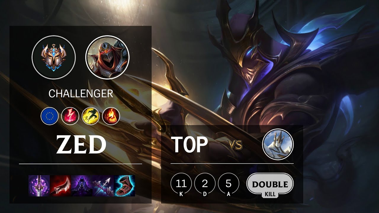 Zed Top vs Galio - EUW Challenger Patch 10.19