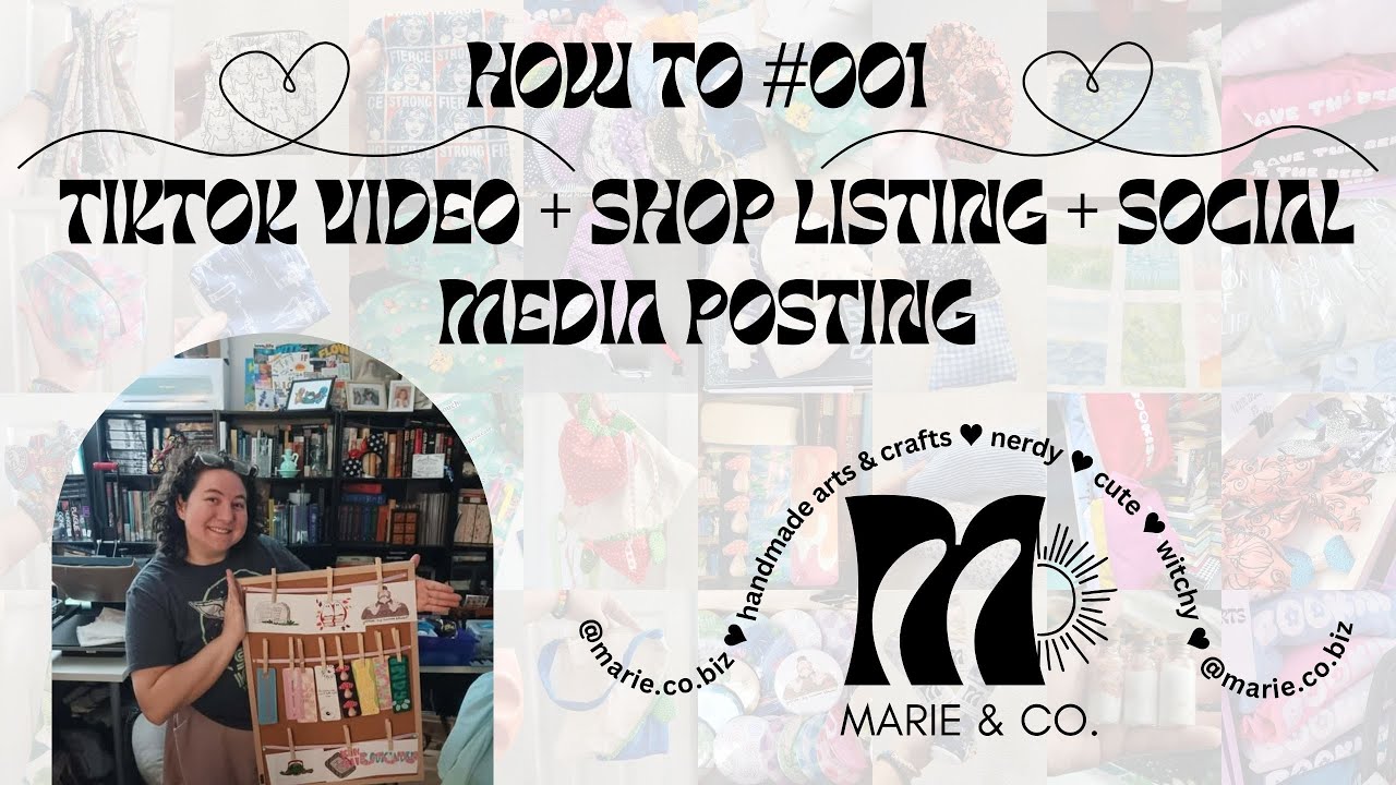 TIKTOK VIDEO/SHOP LISTING + SOCIAL MEDIA POSTING 💜 HOW TO TUTORIAL # 001 💜 Marie & Co. 💜 2026 💜