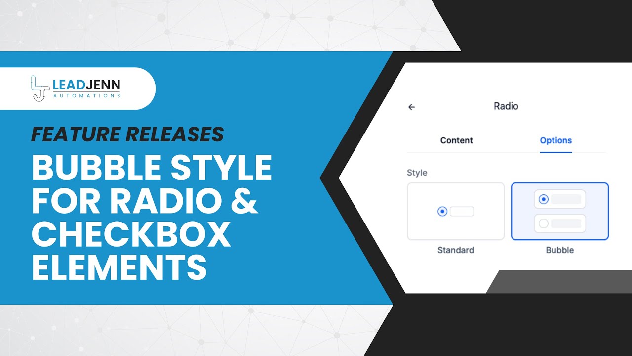Bubble Style for Radio & Checkbox Elements