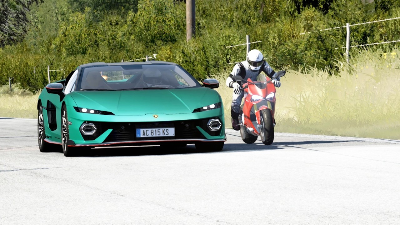 Ducati 1299 Panigale S vs Lamborghini Temerario at Old SPA