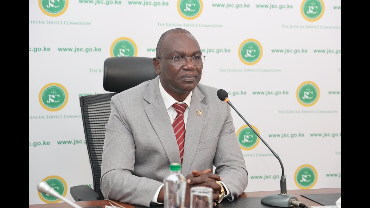 Hon. Thomas Thyaka Nzyoki interview for the position of Judge of the High Court.