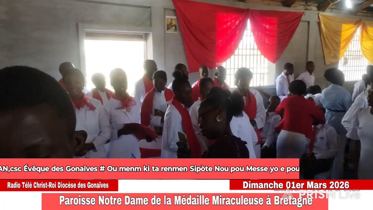 Célébration du Sacrément de la Confirmation à la Paroisse Notre Dame de la M.Miraculeuse