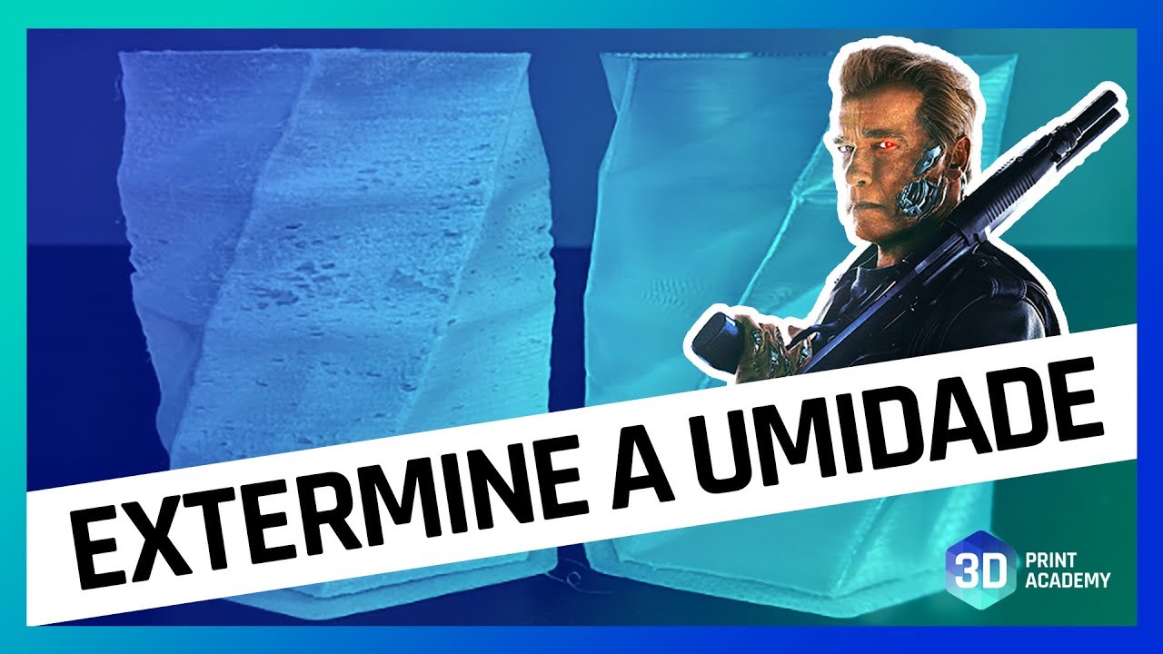 Como ELIMINAR A UMIDADE do Filamento da sua Impressão 3D