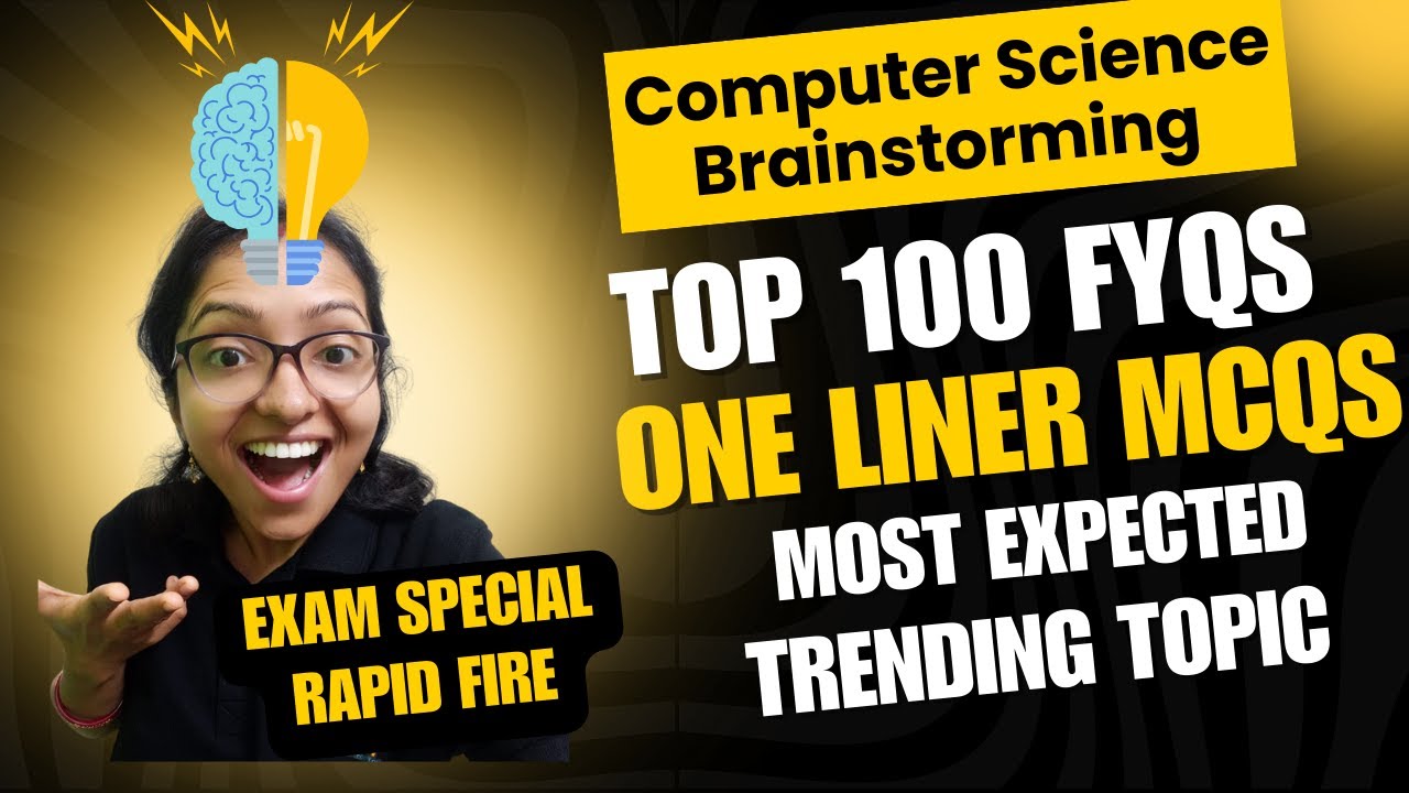 TOP 100 Most Expected One Liner MCQs Computer Science|Last Minute Revision Computer Science UGC NET