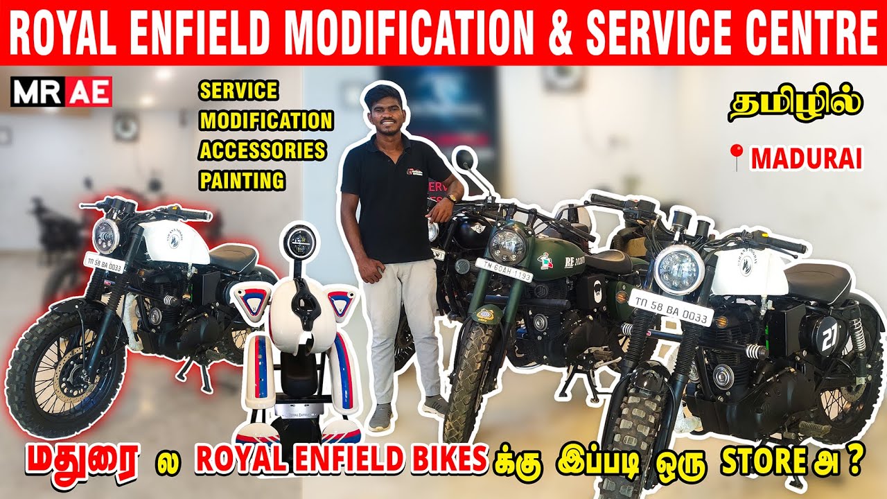 Royal Enfield Modification | Service Centre | Painting | Accessories | JAG MOTORS Madurai