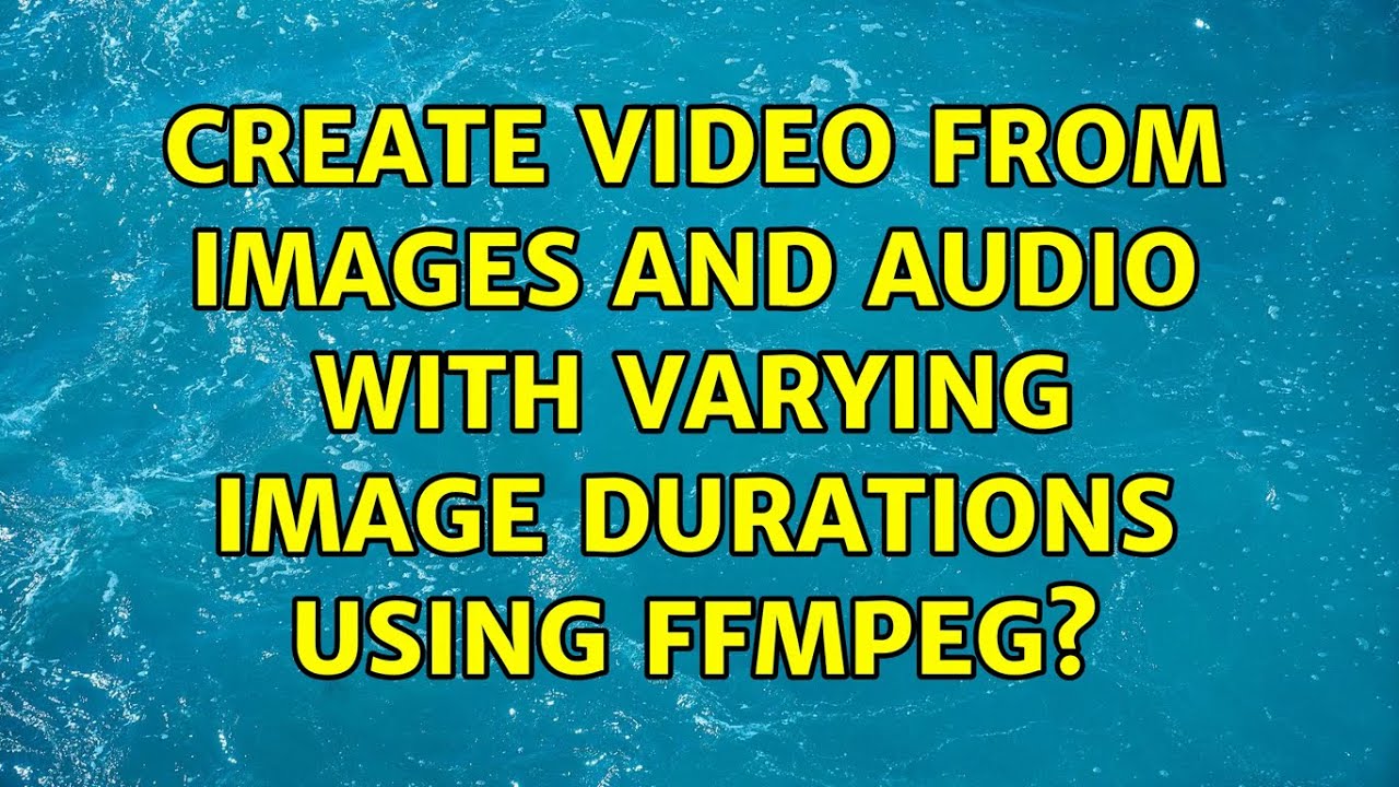 Create video from images and audio with varying image durations using FFMPEG?