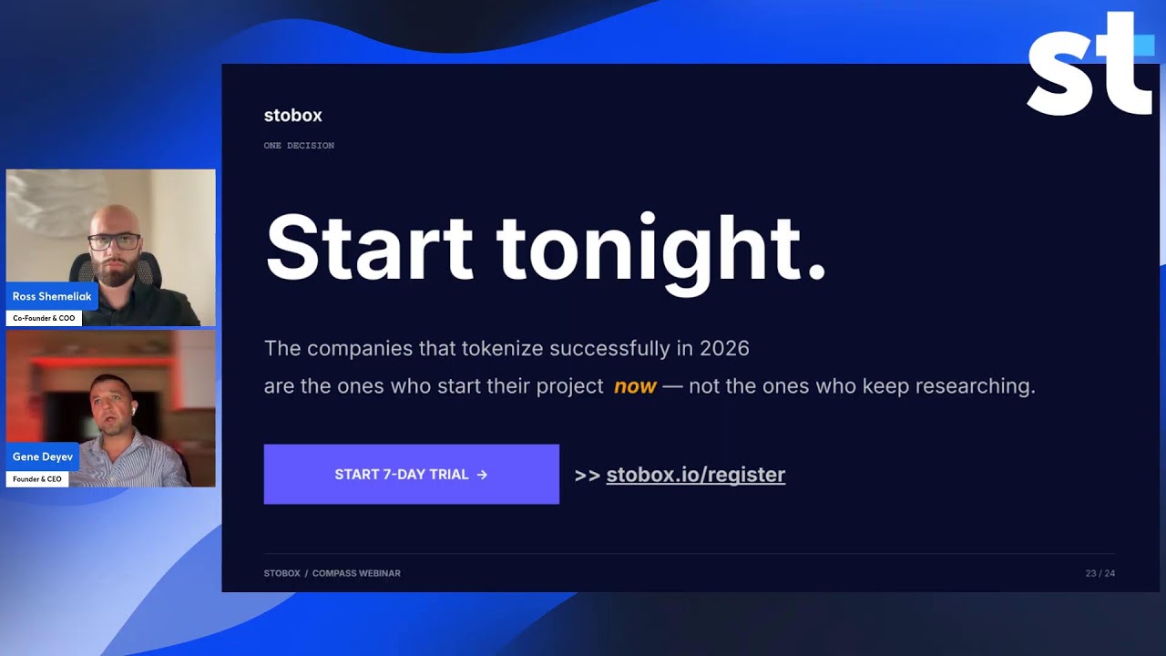 How to Tell If Your Asset Is Ready for Tokenization &mdash; Live with Stobox Compass!