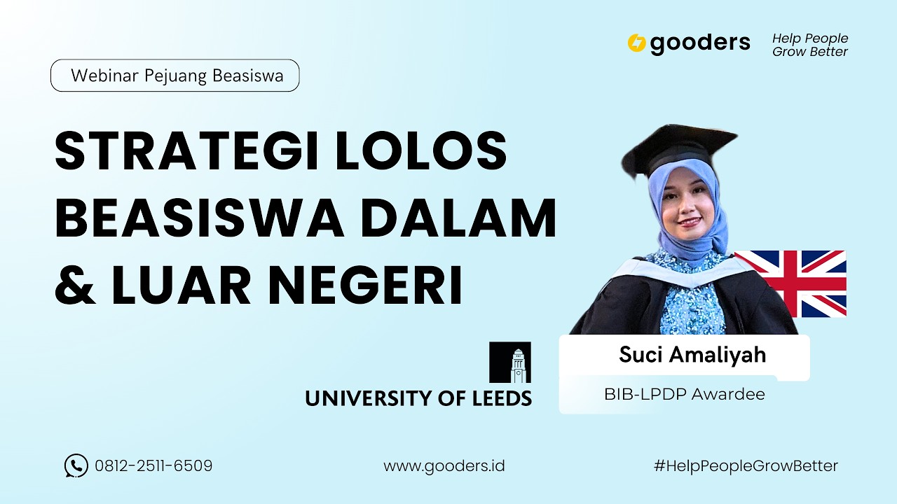 Strategi Lolos Beasiswa BIB-LPDP di Kampus Inggris with Suci Amaliyah MA TESOL