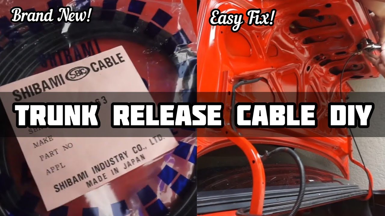 How To Install Car Trunk Release Cable | 1990 Toyota Corolla
