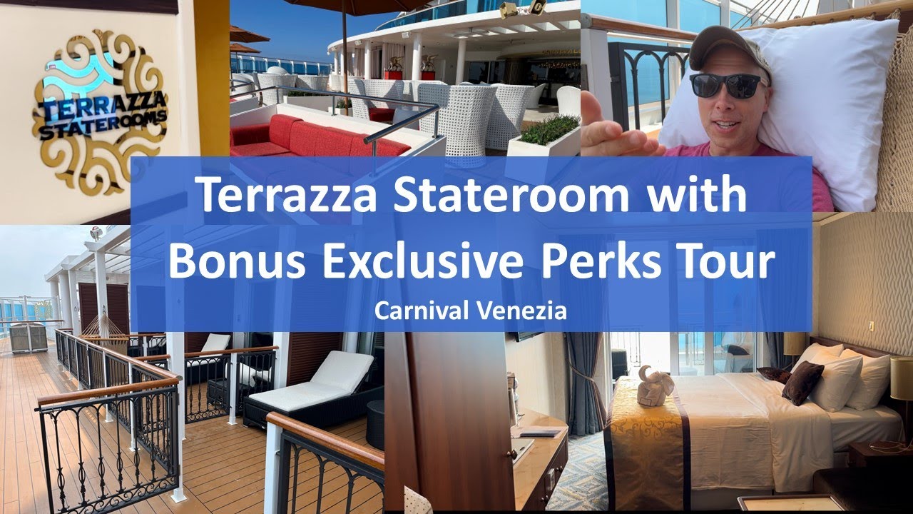 Carnival Venezia Stateroom 5237 Tour | Terrazza Cabana and Exclusive Perks First Look