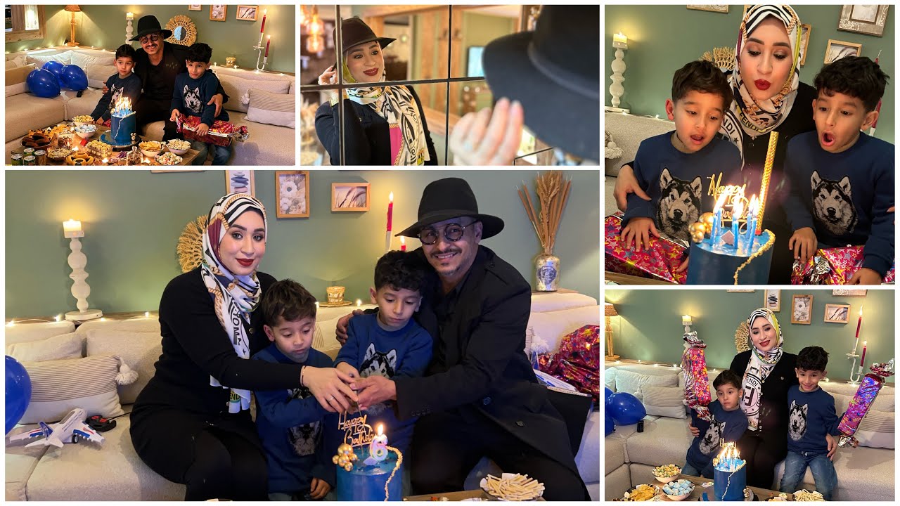 أجواء عيد ميلاد توأمي غالي وغسان💙💙مع الكواليس🙆‍♀️عشيوة ساهلة من يدين الشاف ديالي👌🧑🏻‍🍳