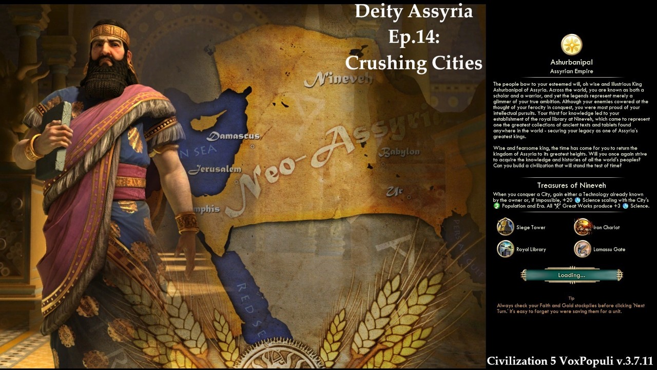 Civ 5 Vox Populi: Deity Assyria - Ep.14: Crushing cities