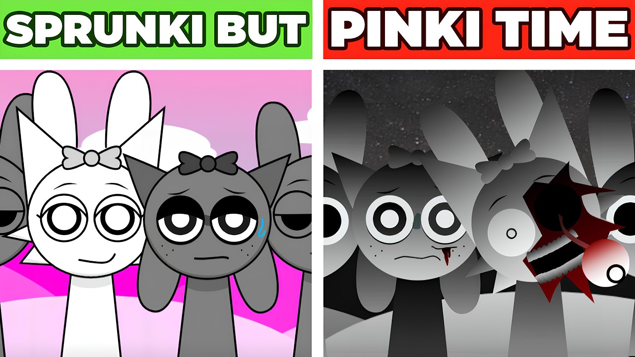 SPRUNKI BUT PINKI TIME NORMAL VS HORROR | SPRUNKI INCREDIBOX