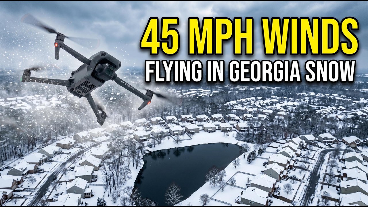 DJI Mavic 3 Classic:  Snow and High Winds