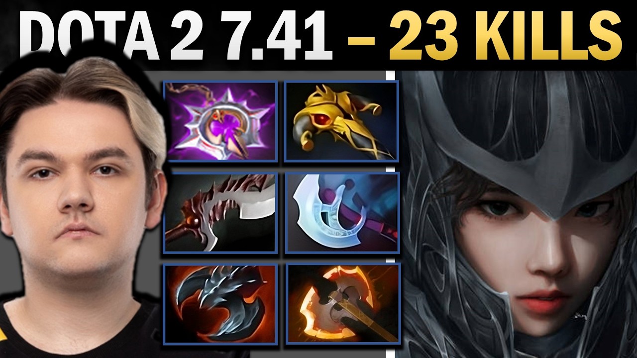 Phantom Assassin Dota 2 7.41 with 23 Kills and BKB - Dota Gameplay