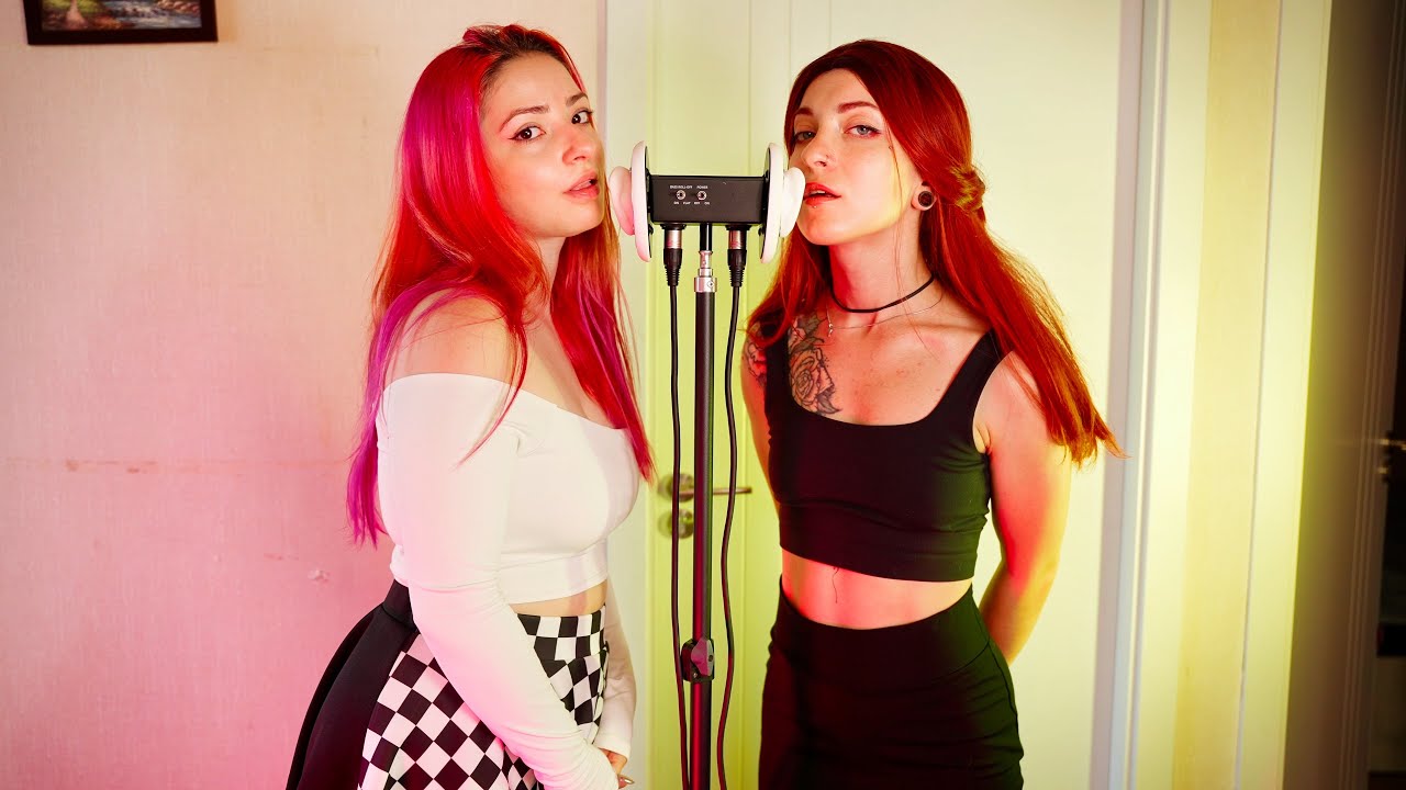 ASMR Yori + @vallyasmr Double Mouth Sounds for sleep (3Dio, 4K)