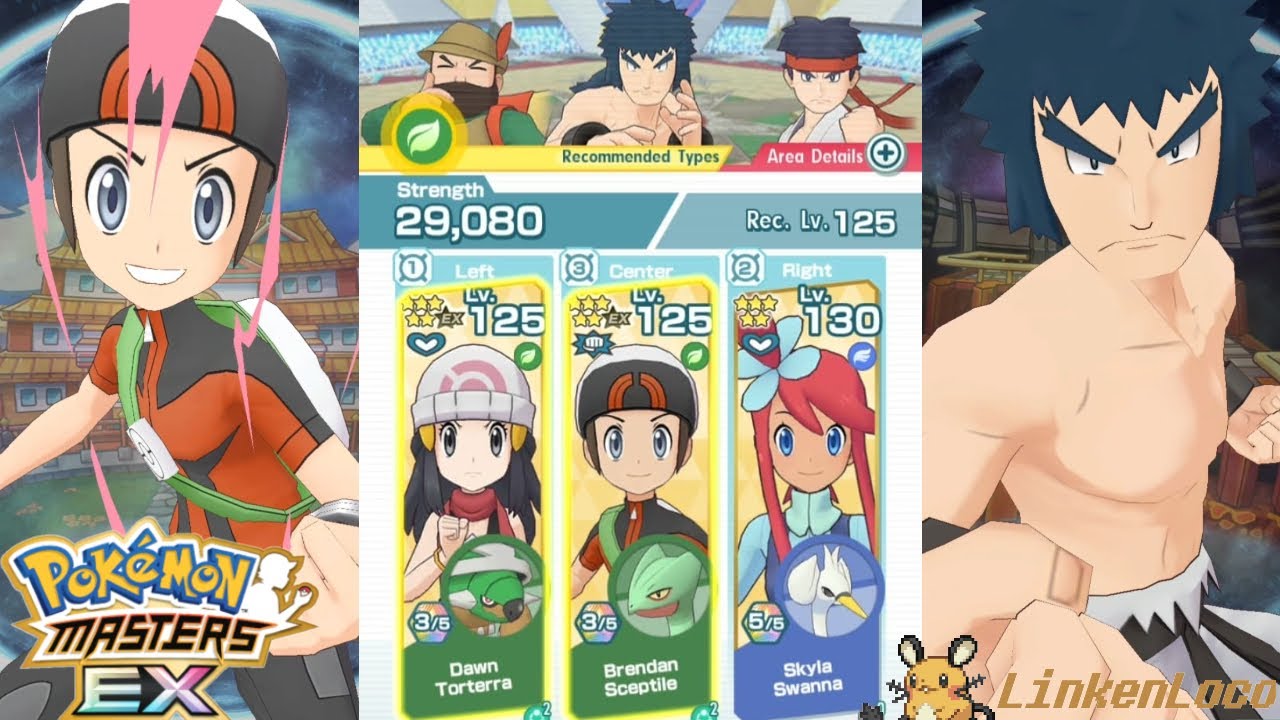 Brendan Inertia Sync Nuke + Ramming Speed Vs Bruno (1500 Points Master Mode CS) - Pok&eacute;mon Masters EX