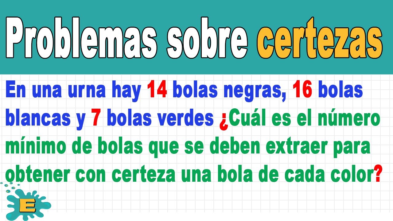 🎲Problemas con CERTEZAS