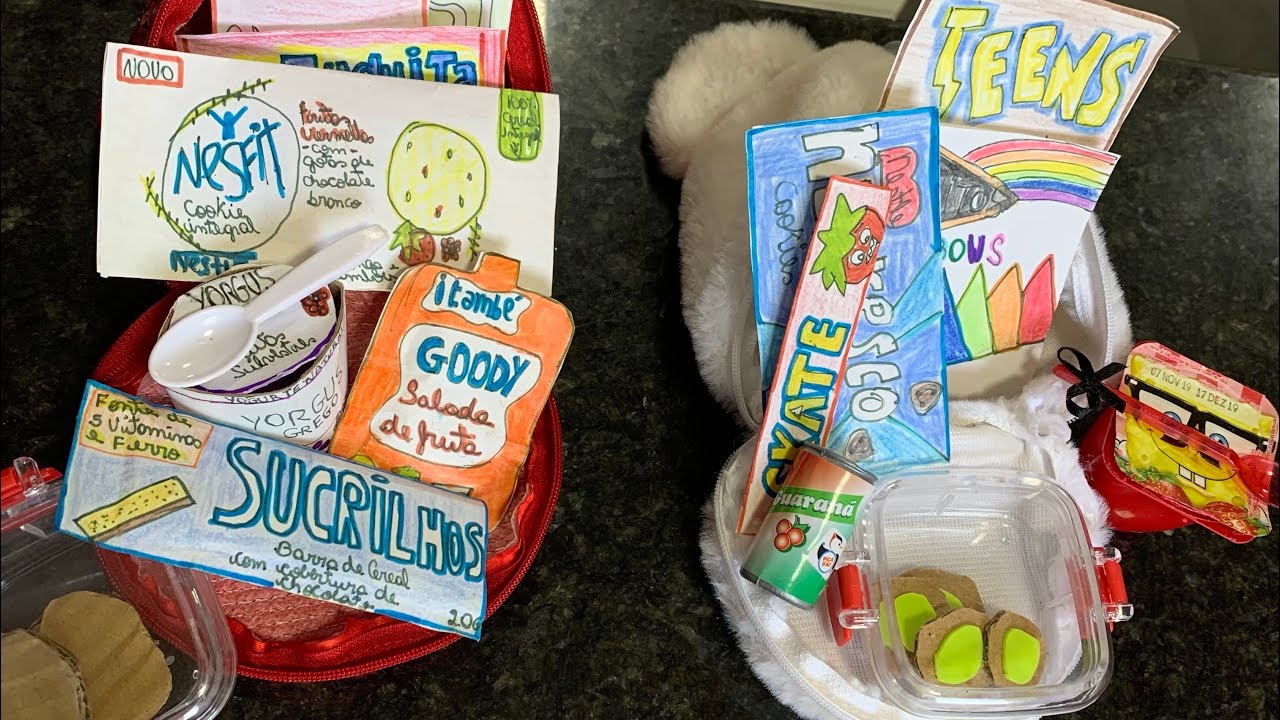 Arrumando a lancheira das gêmeas para a escolinha 🎒🧃🍪/escola 2022