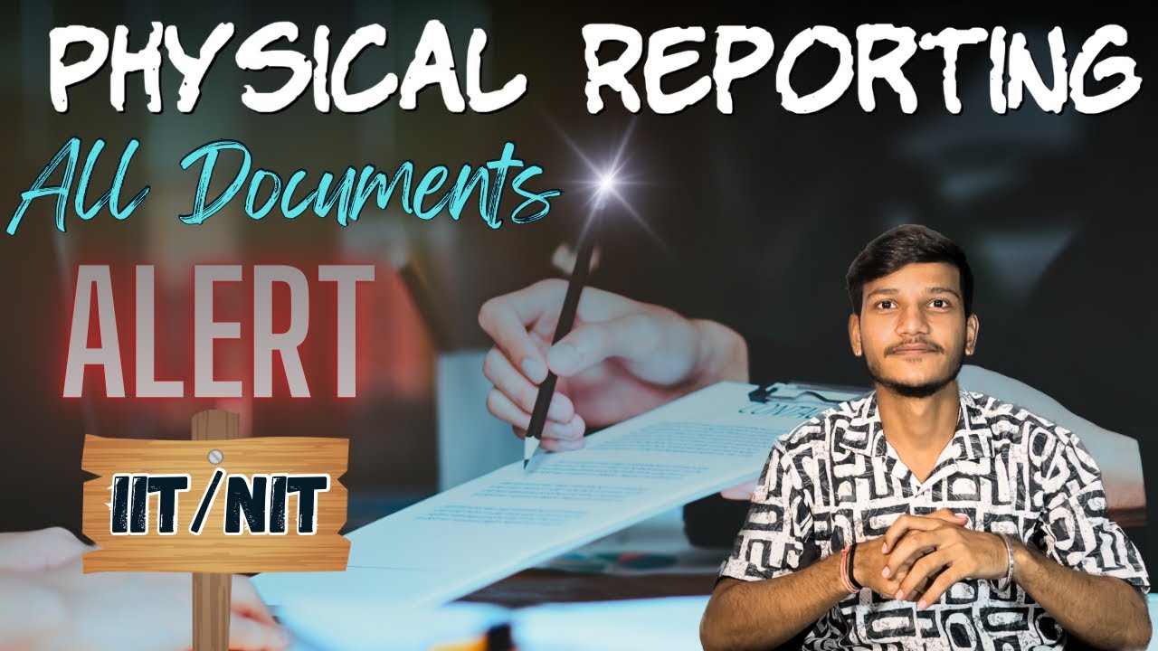 Physical reporting documents in nits and iits | documents verification |#nit #documents #physical