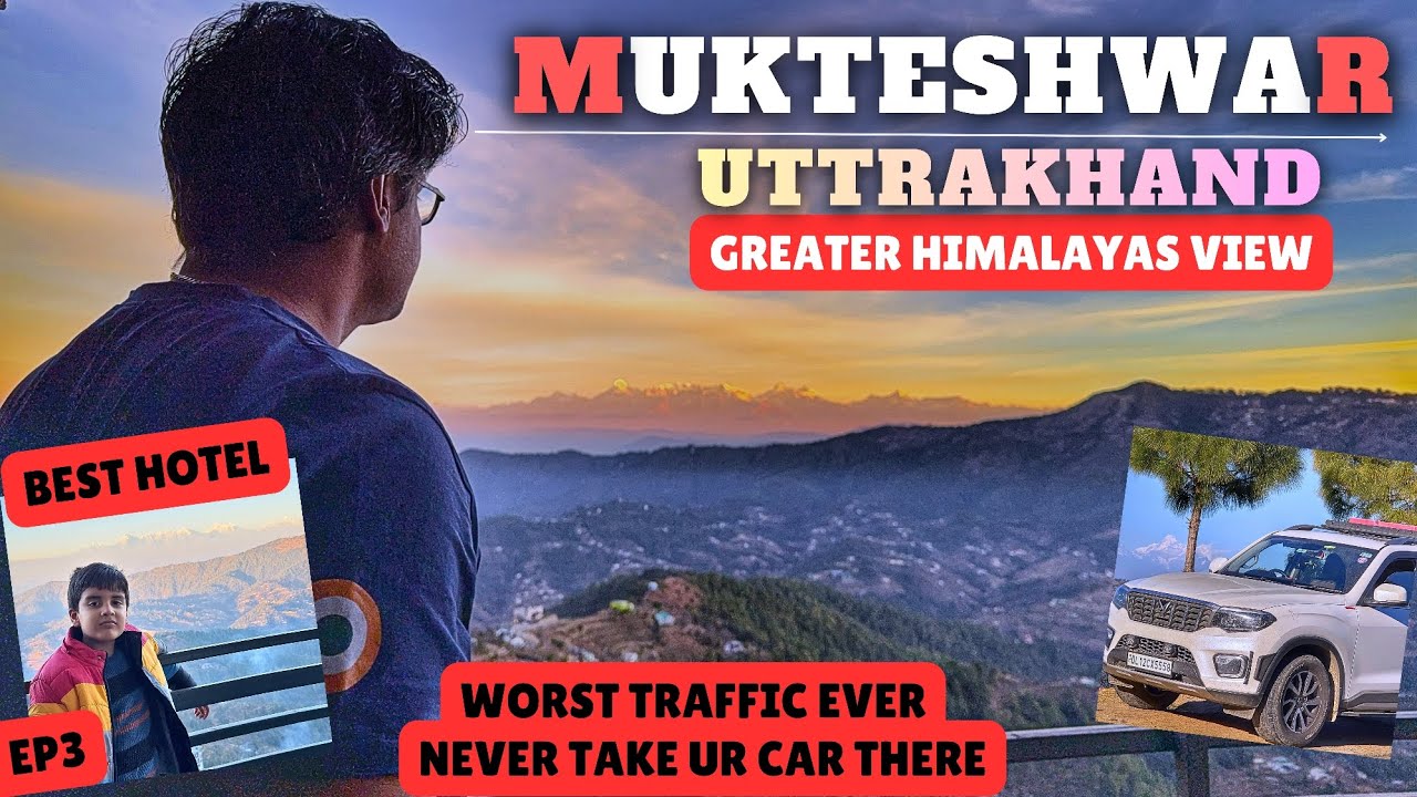 MUKTESHWAR ROADTRIP | EP3: NEVER TAKE CAR TO MUKTESHWAR TEMPLE ❌️🔥 #travelvlog #uttrakhand