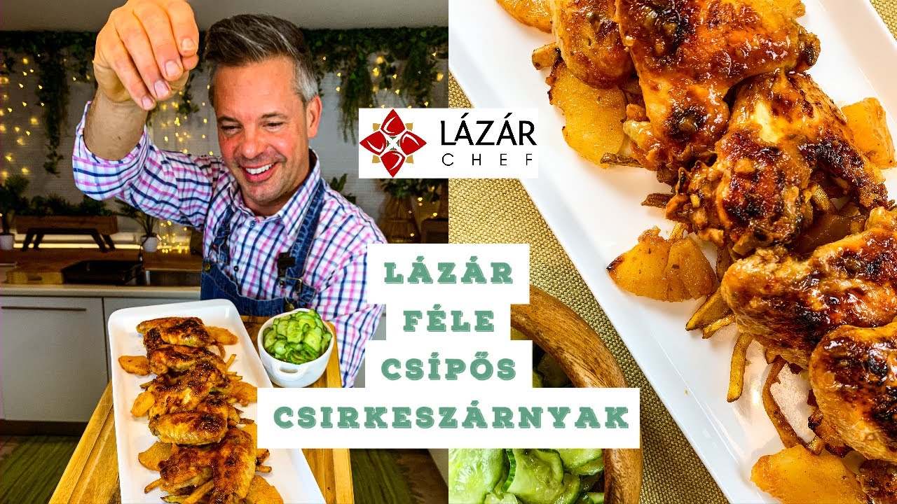 Lázáros csípős csirkeszárnyak