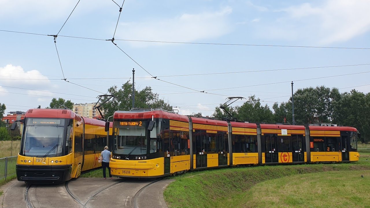 Tramwaje Warszawskie - linia 2 | Pesa Jazz 128N #3628