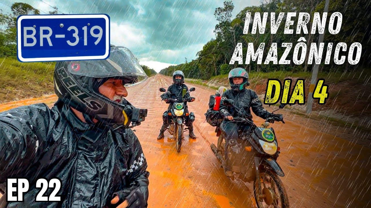 Família de Moto EP22: PEGAMOS TEMPORAL NA BR-319 DE POP 110