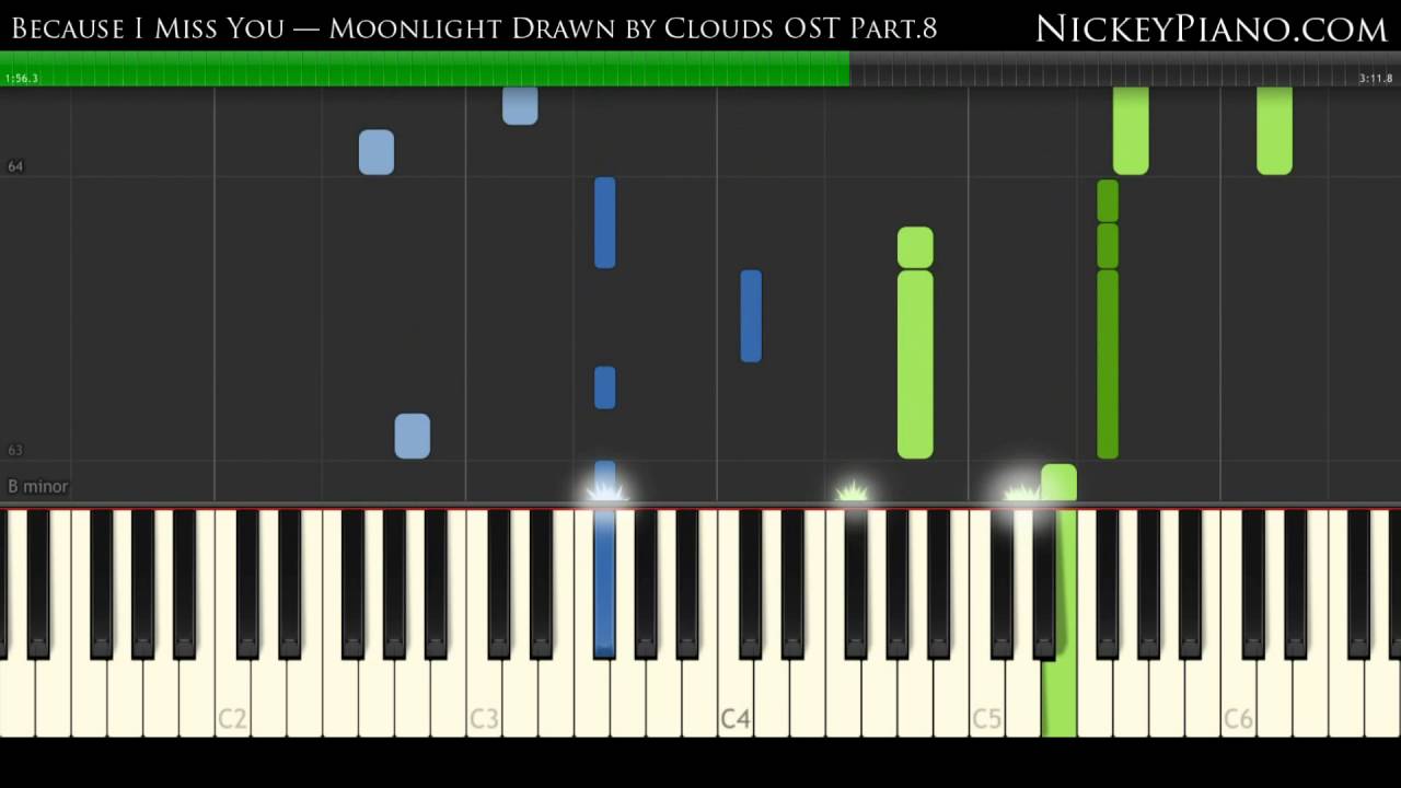 【Piano Tutorial】Because I Miss You — Moonlight Drawn By Clouds OST Part 8