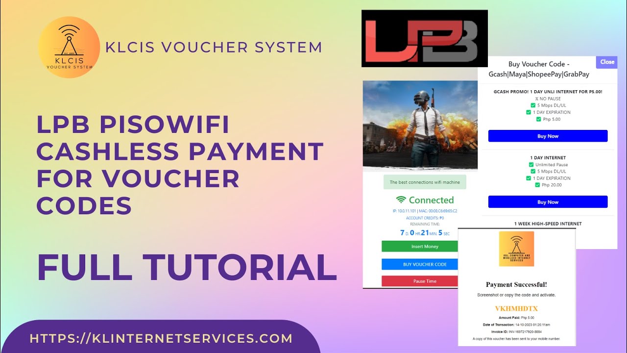 [Full Tutorial] LPB Piso Wifi Cashless Payment for Vouchers (Gcash | Maya | ShopeePay | GrabPay)