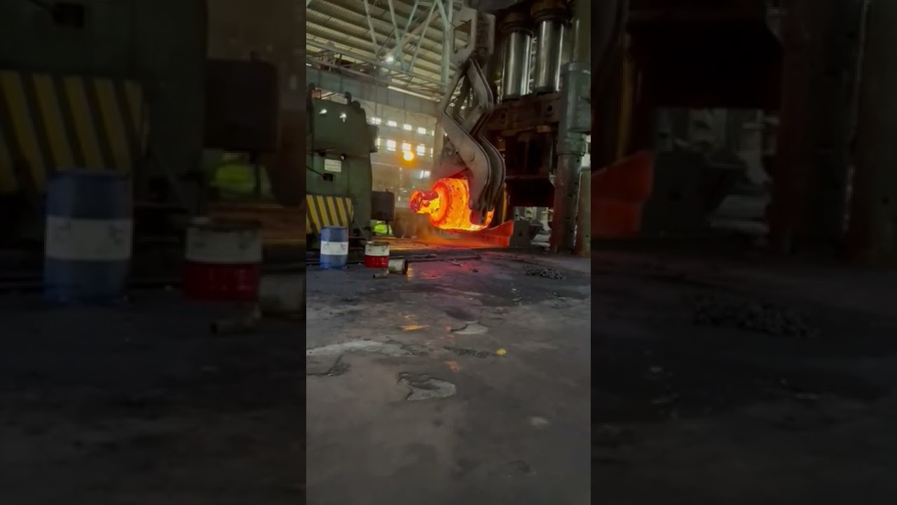 BHEL Haridwar Rooter making with hydrolic press #bharatheavyelectricalslimited #hydrolicpress #short