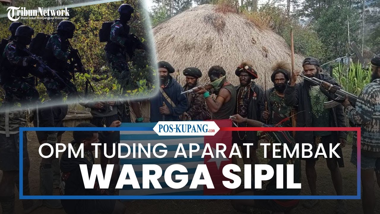 OPM Tuding Aparat Militer Tembak Warga Sipil di Puncak Papua