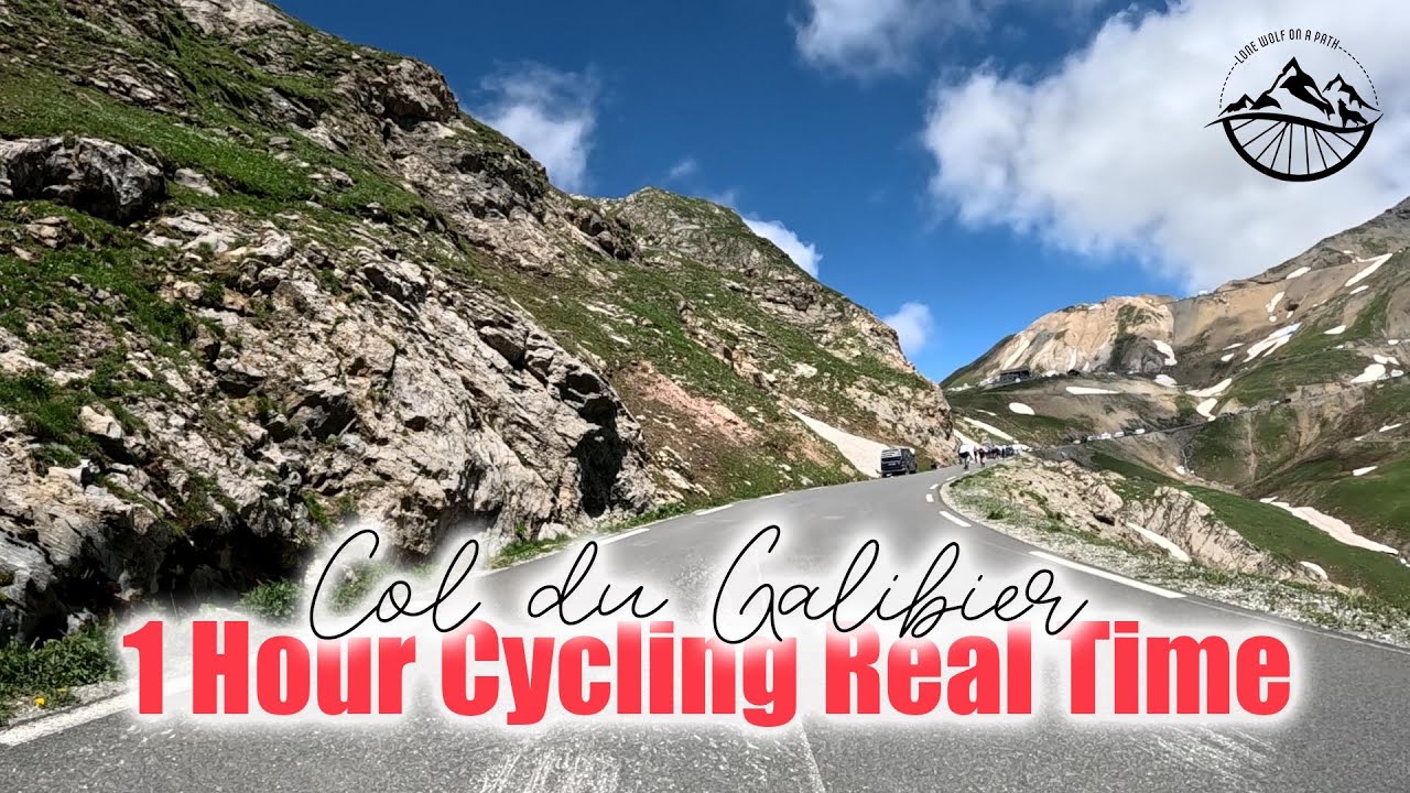 One Hour Cycling Real Time - Col Du Galibier - TdF 2024 Stage 4 #tdf #cycling #tourdefrance #cycle