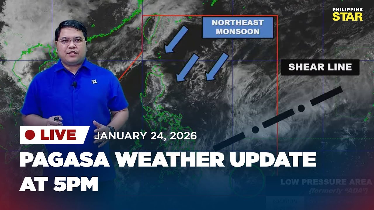 LIVESTREAM: PAGASA Weather Update (January 24, 2026)