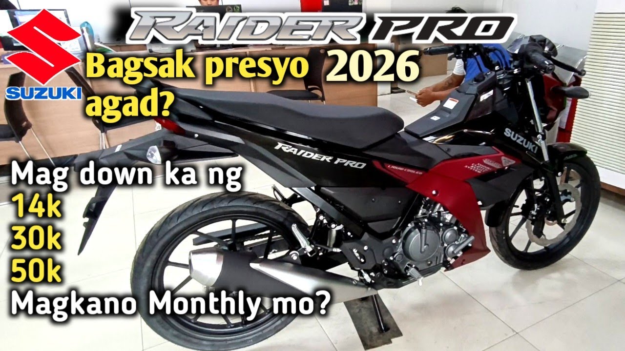 Bagsak presyo agad? Suzuki raider 150 pro , Price update , Quick review