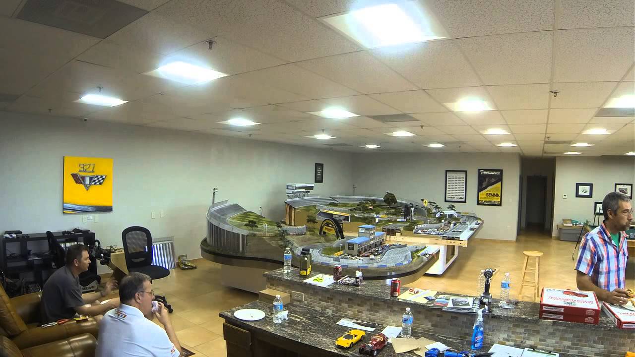 Time Lapse Setup of Slot Mods' track at Petrol Lounge