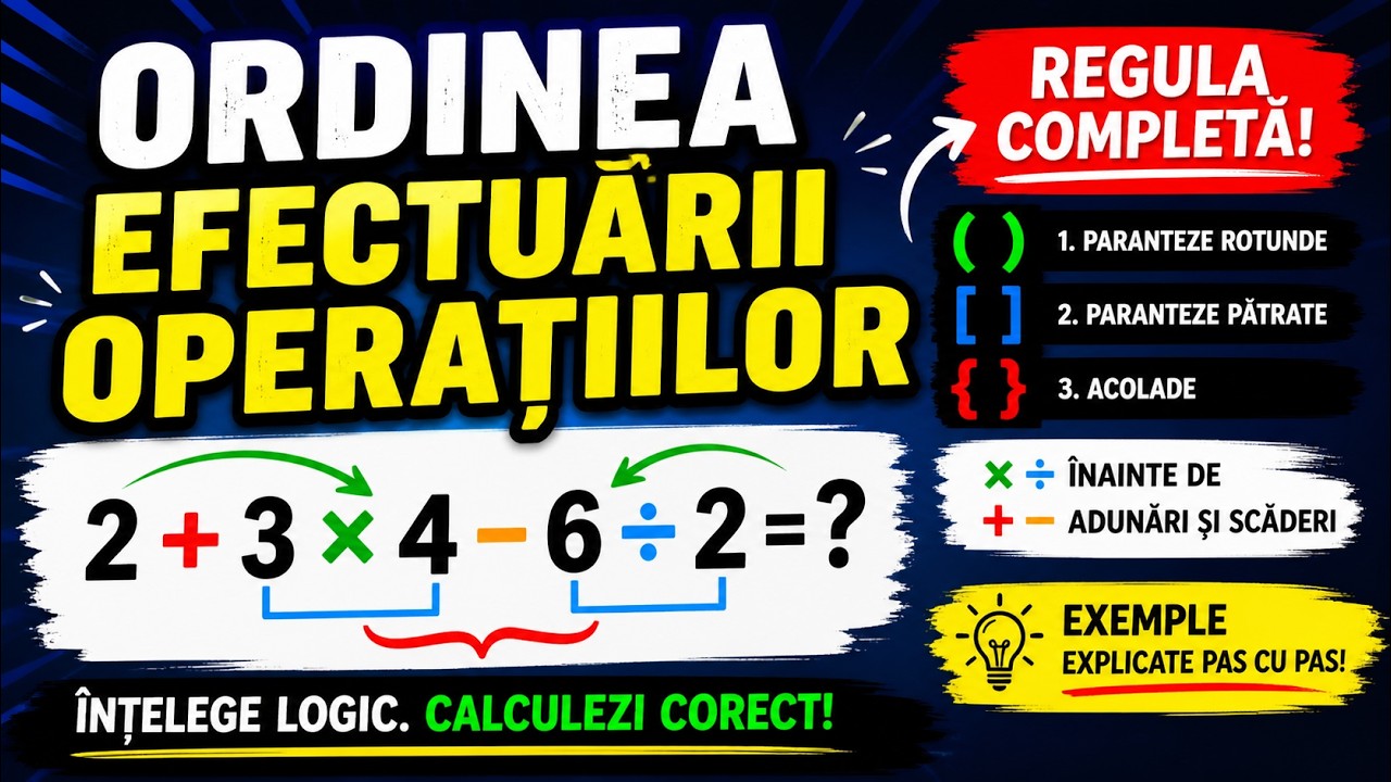 Ordinea efectuarii operatiilor - # 1 - Notiuni de baza