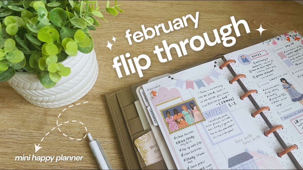 February Flip Through | Mini Happy Planner 2026 | After The Pen