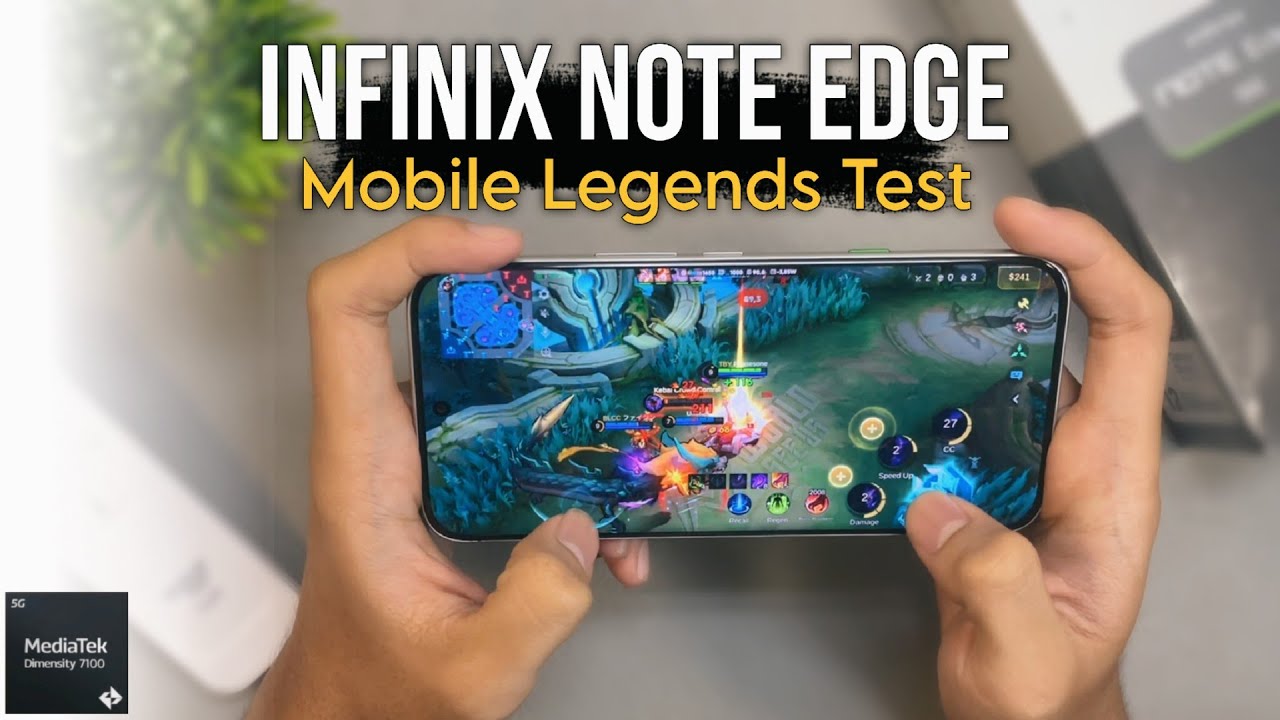 Infinix Note Edge 5G Mediatek Dimensity 7100 Mobile Legends Gaming Test