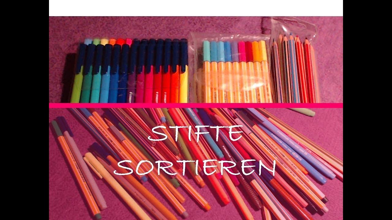 ♡ STIFTE-SORTIEREN MIT FRANZÖSISCHEM AKZENT (PENCIL SORTING WITH FRENCH ACCENT) | ASMR  (GERMAN) ♡