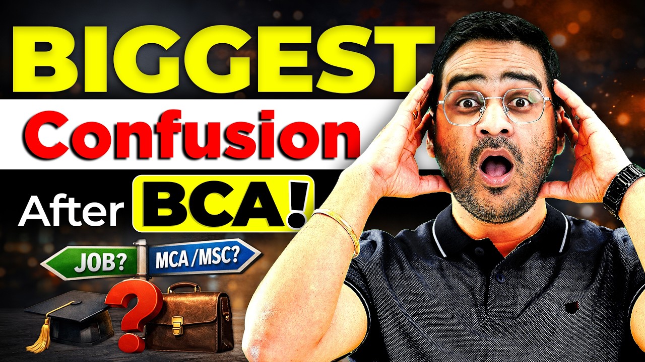 💥Biggest Confusion After BCA? Salary, Job, Startup, MCA? Monthly Expense #BCA #BCAJobs #MCA #BCA2026