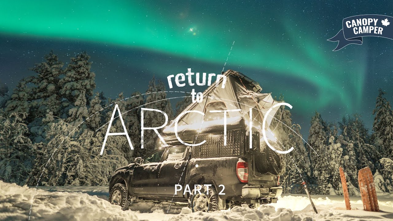 OFFROAD unter Polarlichtern Richtung NORDKAP | DACHZELT Wintercamping EXTREM! Return to ARCTIC [Ep2]