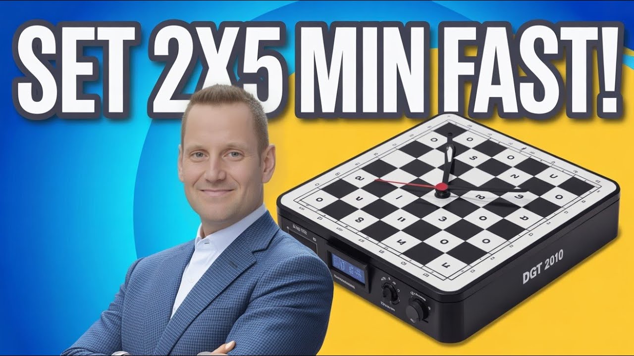How to set 2x5 min. - chess clock DGT 2010 |Chess shop e4e5|