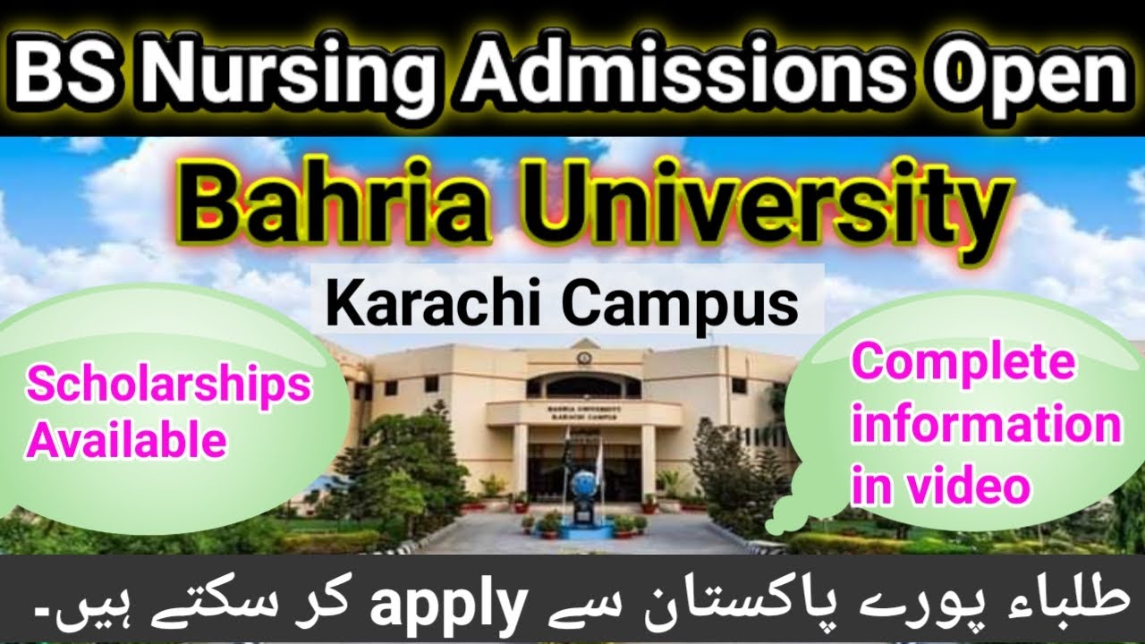 bsn admission 2022 in karachi | bahria university karachi | bsn admission 2022-2023