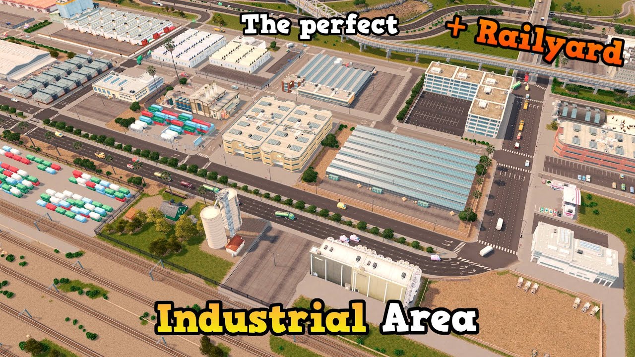 Building the perfect Industrial area in Cities: Skylines *effective* | Basic Mods | Ep. 2