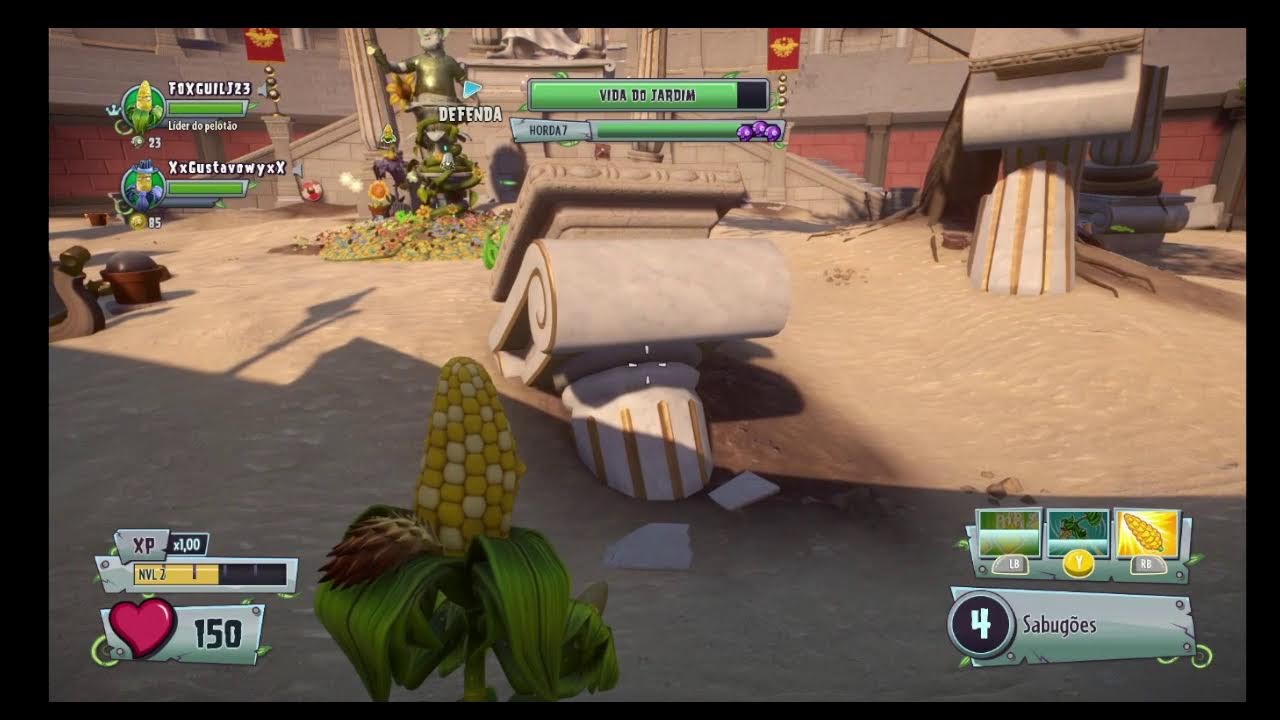 Jogando plants vs zombies garden warfare 2