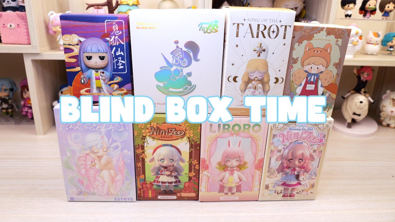 [blind box time #6] Opening 8 Blind Boxes from Kikagoods: Molinta, Nini Zee, LIRORO, Tarot, and more