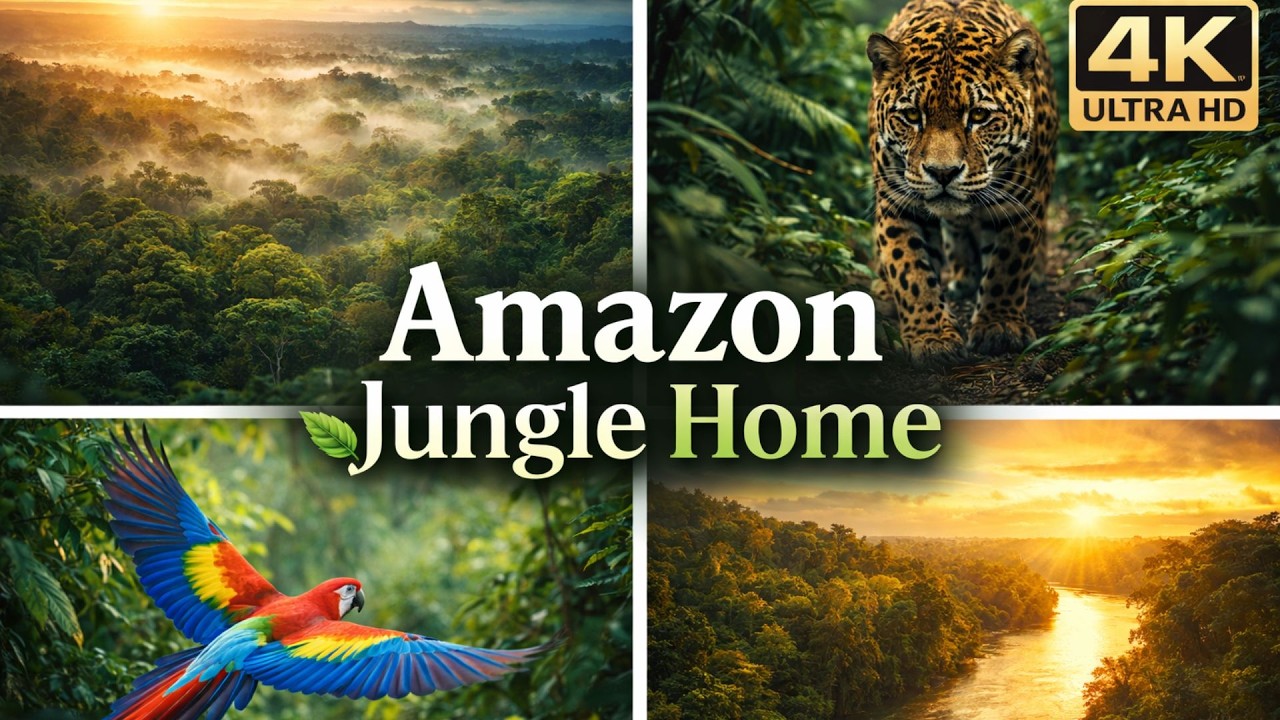 🌿 Amazon Jungle Home | Rare Wildlife Documentary in 4K Ultra HD