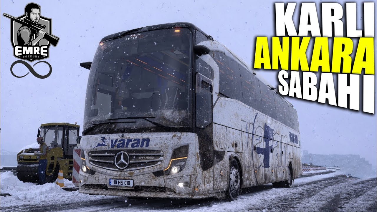ETS 2 | A SNOWY ANKARA MORNING!! A RELAXING TRIP IN SNOWY WEATHER!! In memory of @EmreBOZKURT...